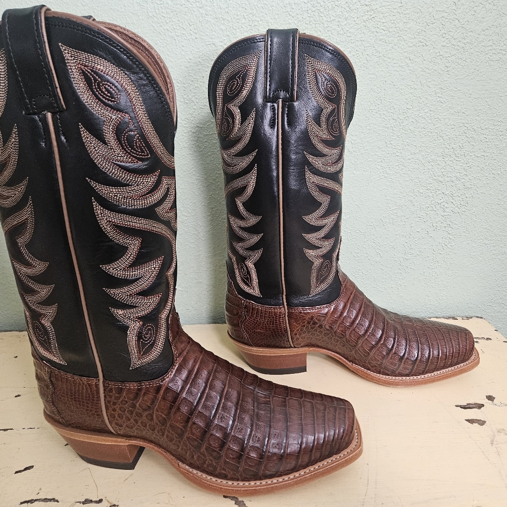 Nocona Legacy Collection Caiman Western Boots - Picture 3 of 14